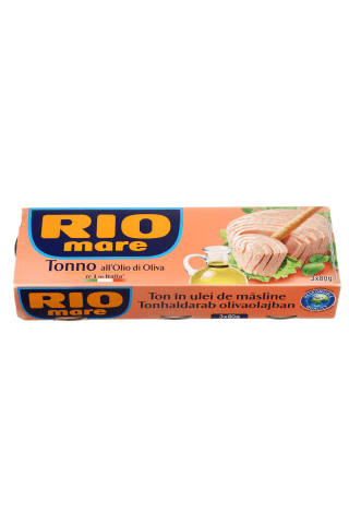 Tuncis Rio mare olīveļļā 80g 1x3
