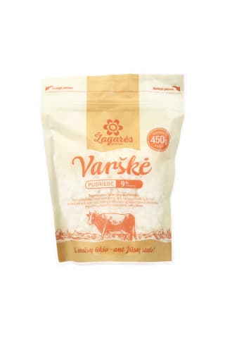 Varškė ŽAGARĖS PIENINĖ, 9 % rieb., 450 g