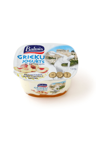 Grieķu jogurts Baltais ar persikiem 160g