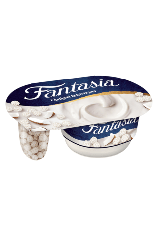 Krēmveida jogurts Fantasia ar kokosa bumbiņām 98g