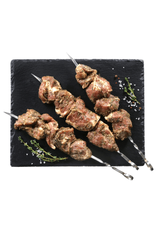 Sausai marinuotas GRAIKIŠKAS kiaulienos sprandinės šašlykas, 1 kg