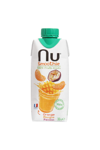Apelsinų, mangų, pasiflorų kokteilis NU, 330 ml