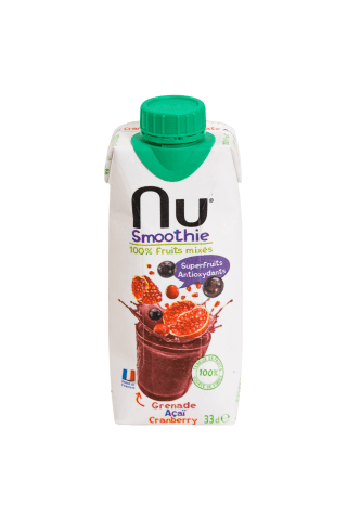 Smūtijs NU granātābolu, dzērveņu 0,33L
