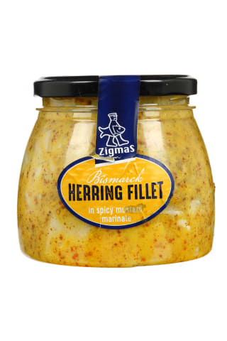 Silkių filė pikantiškame garstyčių marinate BISMARCK , 560 g