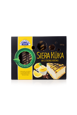 Torte siera Smiltene ar citronu krēmu 950g