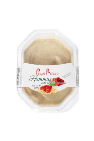 Humusas su saulėje džiovintais pomidorais 200g
