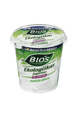 Ekologiškas jogurtas BIOS, 7% riebuma, 370g