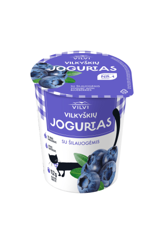 Jogurtas su šilauogėmis VILKYŠKIŲ, 3,5 % riebumo, 350 g (pol. ind.)