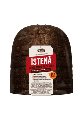 Īstenā rudzu maize ar sēklām 730 g