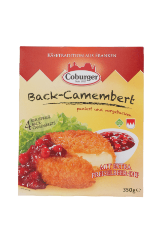 Siers cepšanai Camembert coburger ar dzērveņu mērci, 350g