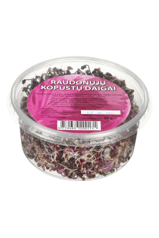 Raudonųjų kopūstų daigai, 50 g