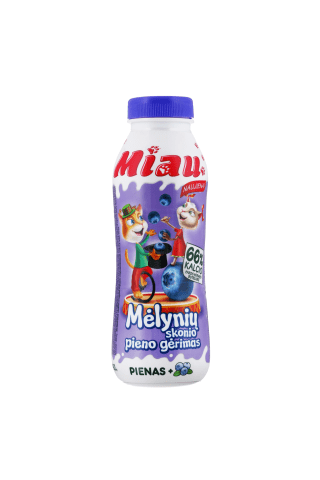 Sterilizuotas mėlynių skonio pieno gėrimas MIAU, 450 ml